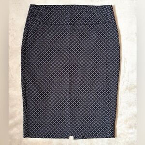 RW&CO. Black & Gray Geometric Pencil Skirt